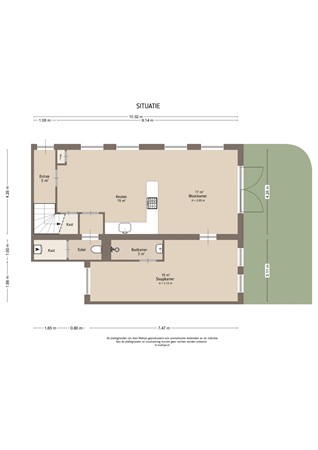 Floorplan - Nieuwstraat 108B, 4141 CD Leerdam